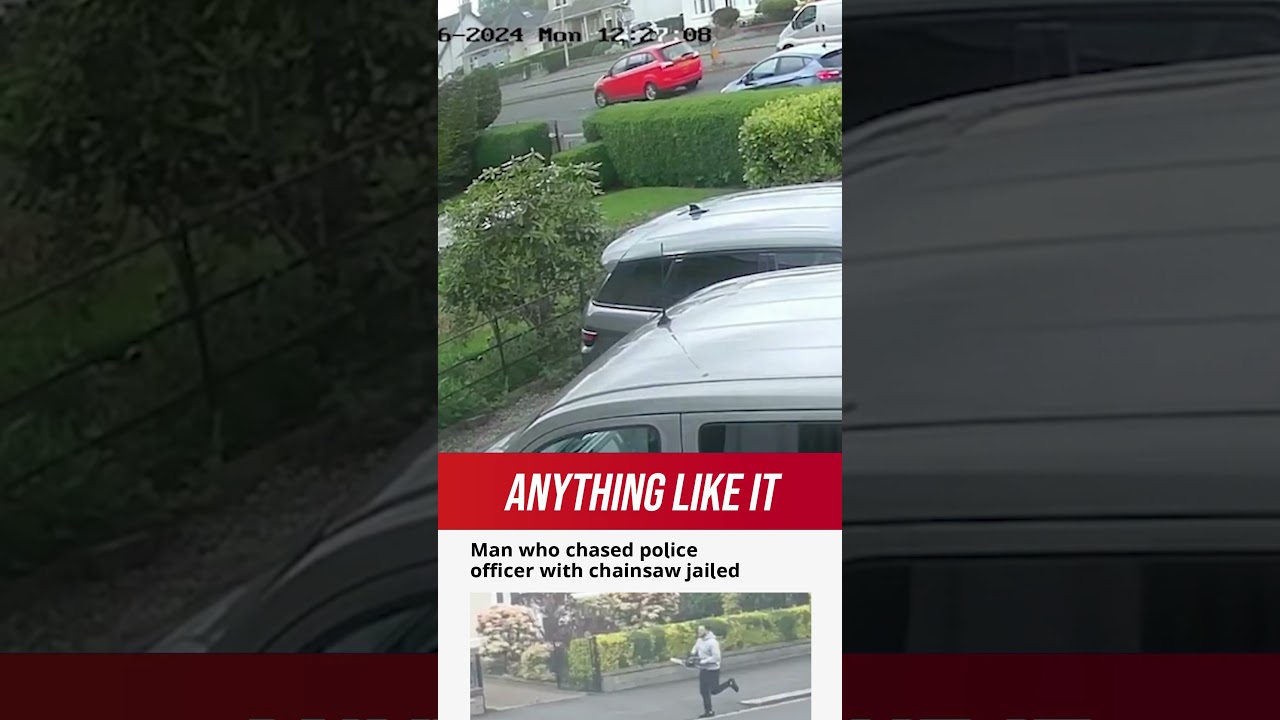 Chainsaw-wielding man jailed after chasing officer | LBC