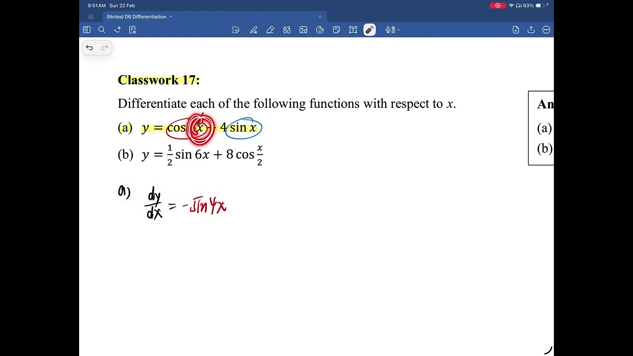 64 Classwork 17a