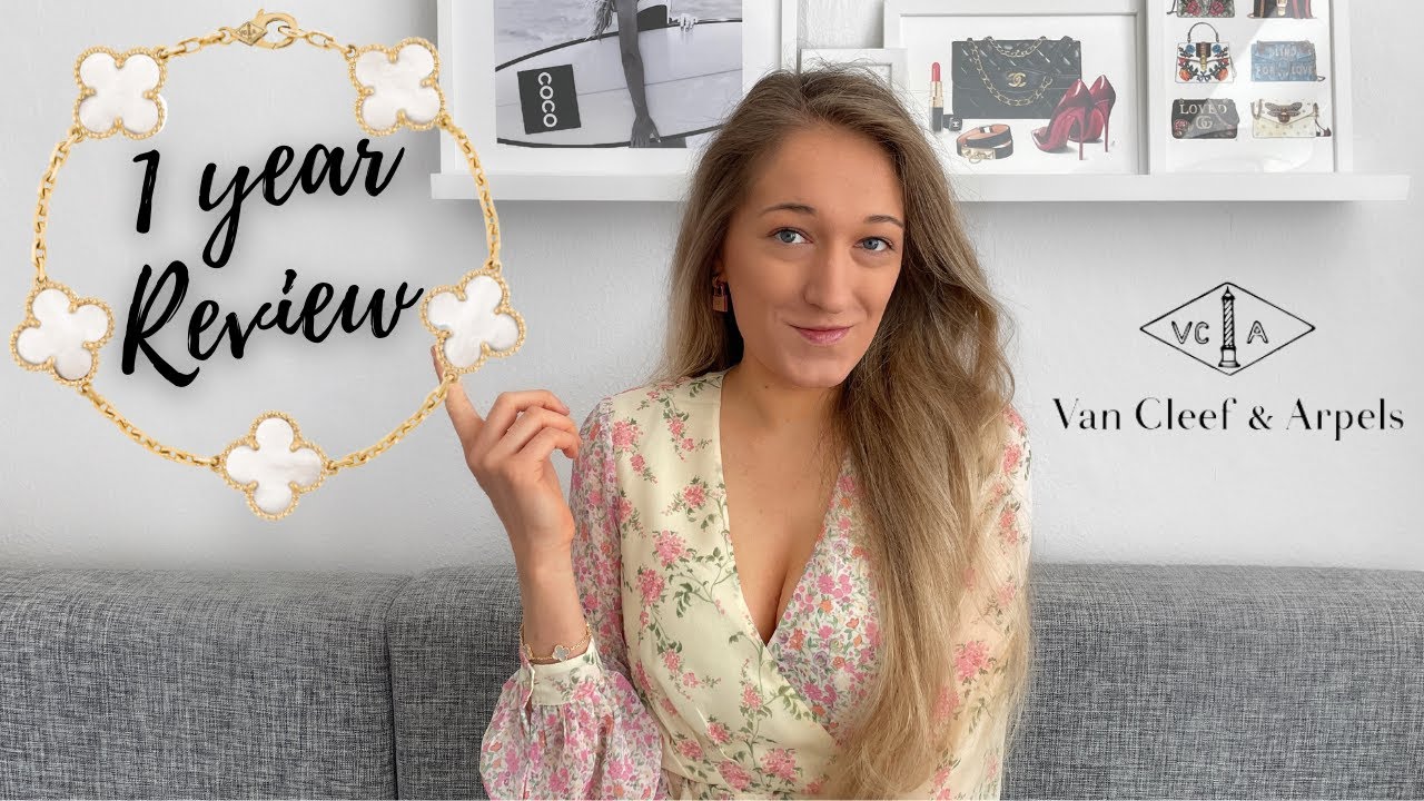 Обзор браслета VCA ALHAMBRA &mdash; обновление информации о износе за 1 год | Van Cleef & Arpels | Лесл...