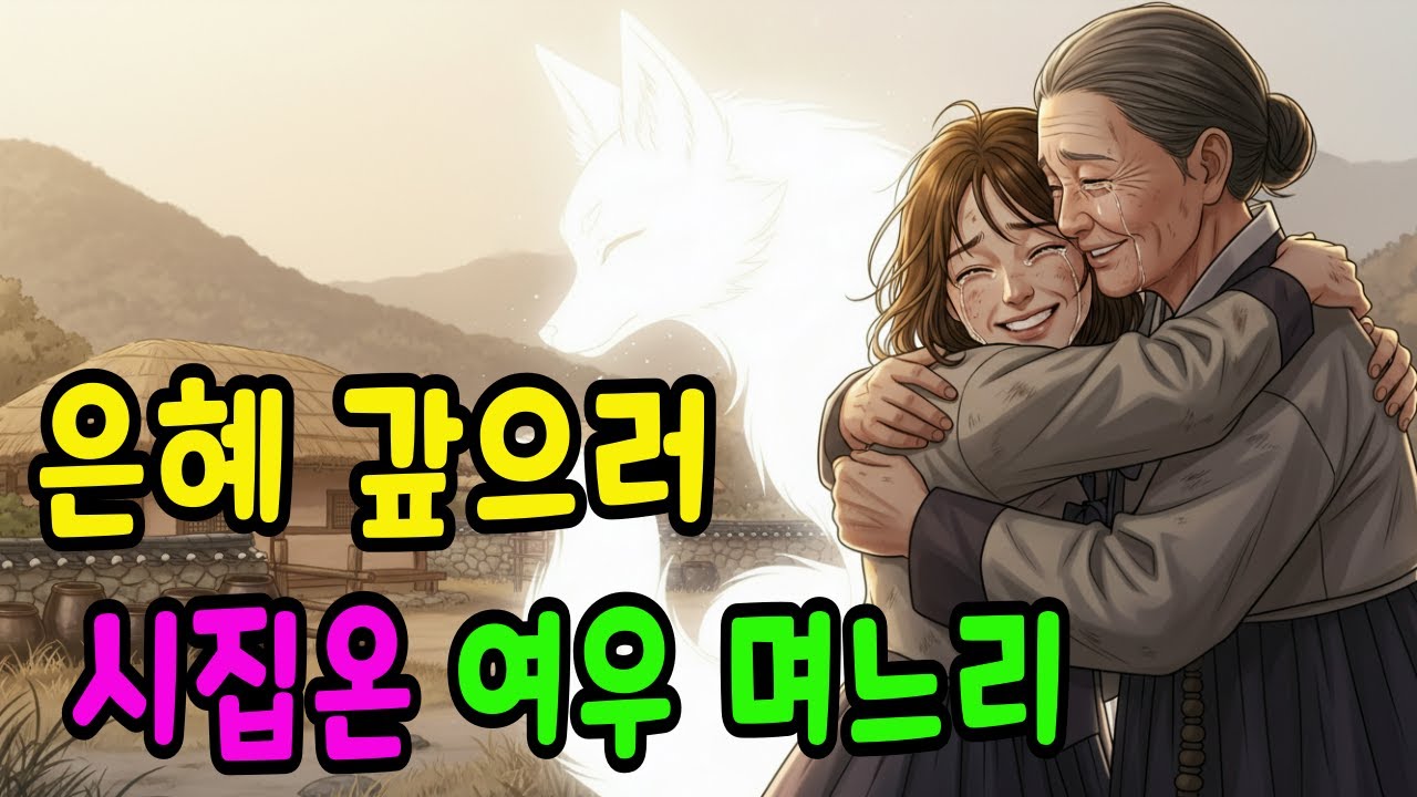 은혜 갚으러 시집온 며느리, 시어머니를 살리기 위해 선택한 것 | 야담 민담 설화 오디오북 전설 수면동화