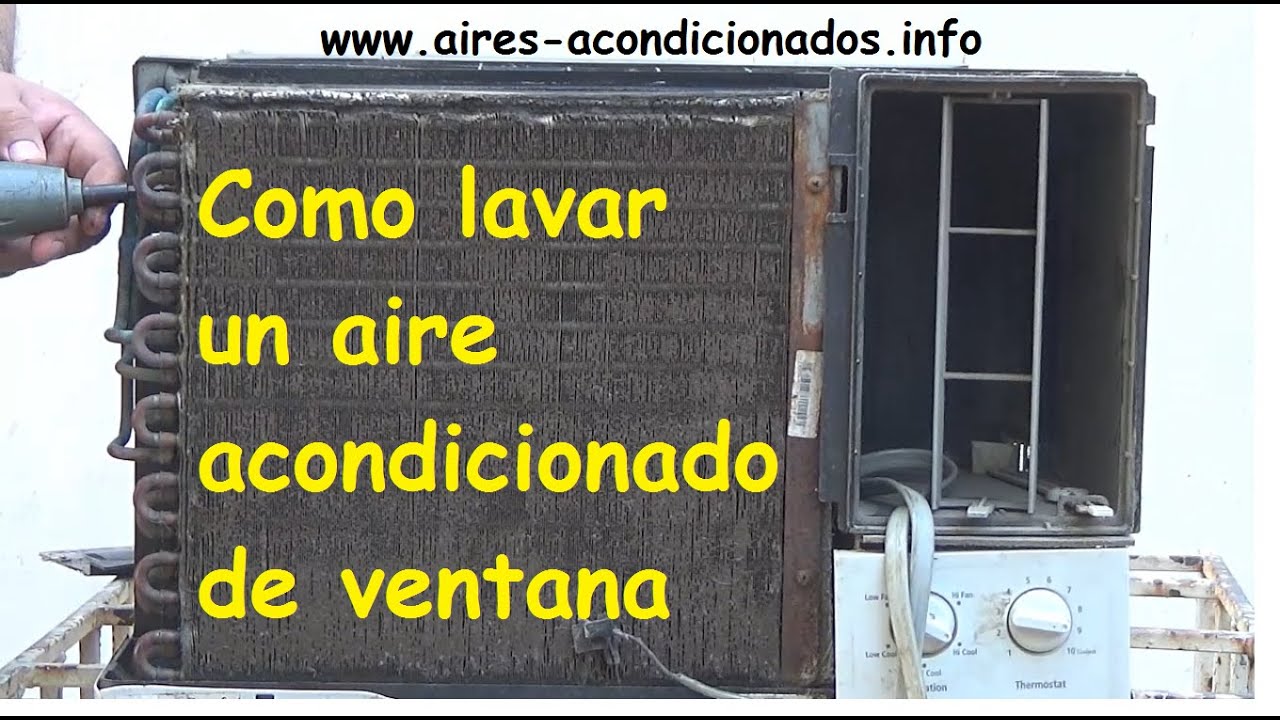 Como lavar un aire acondicionado de ventana