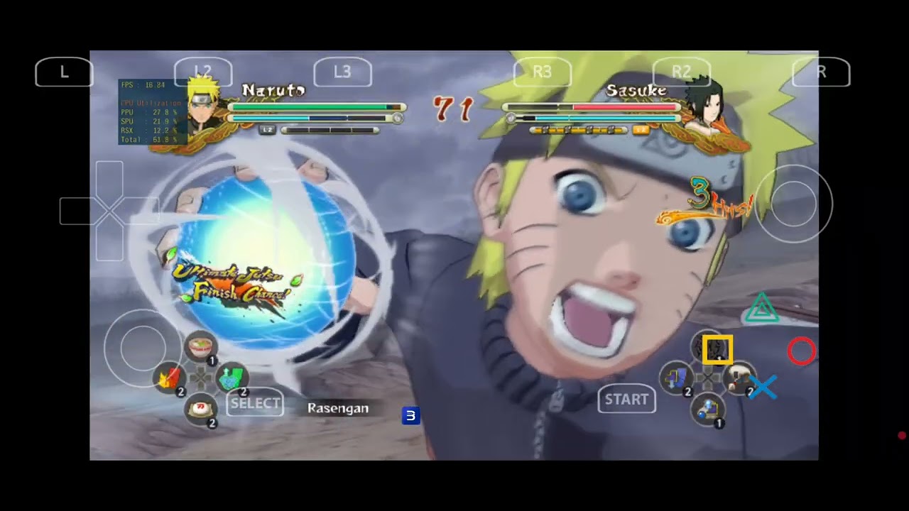 ✅ Naruto Ninja Storm 3 Full Burst PS3 di Android! Gameplay & Setting APS3E Emulator