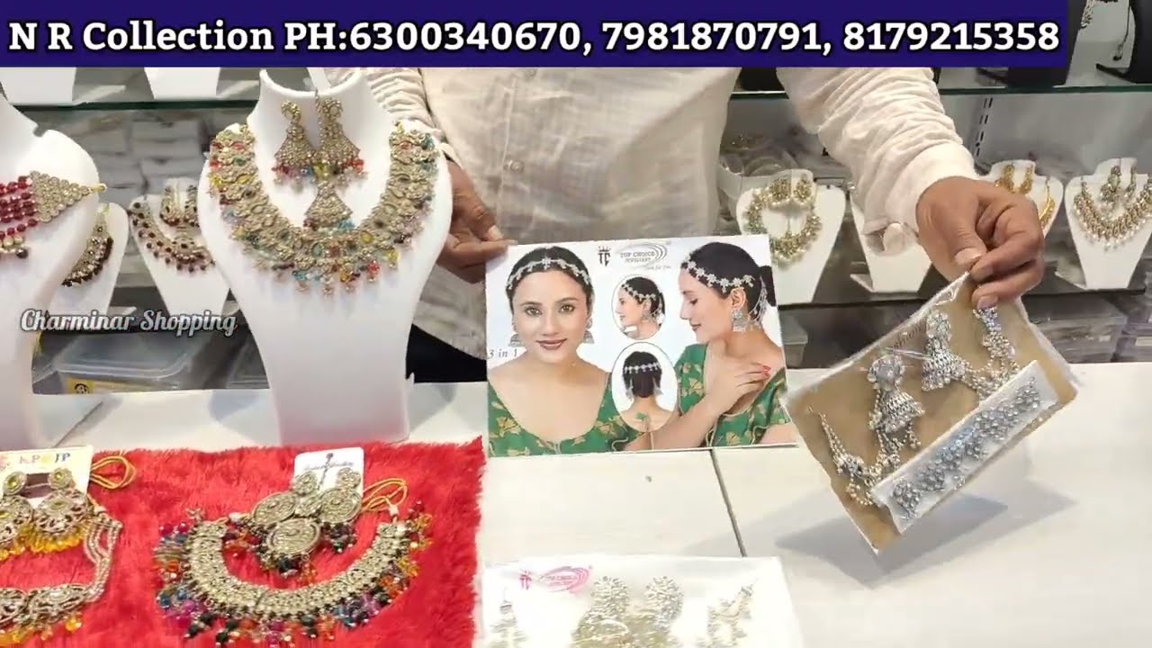 Charminar Jewellery Navratan Polki Gold Polish Trending Designs Hyderabad Market