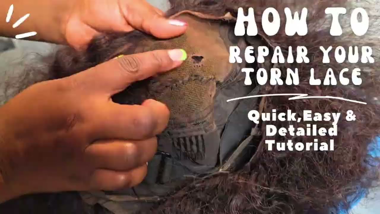 Don’t Throw It Away! 😱 How To Repair a Torn Lace Wig (Step-by-Step)