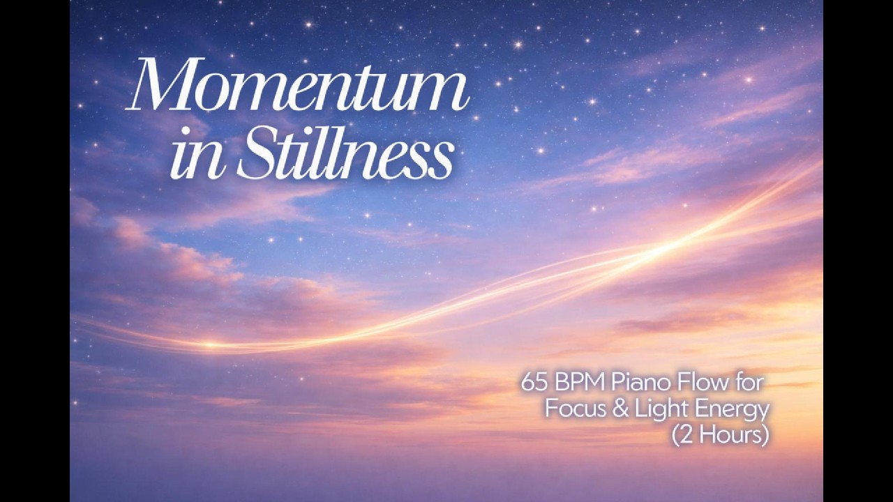 Momentum in Stillness – 65 BPM Piano Flow for focus and light energy #growandglow #ambientmusic