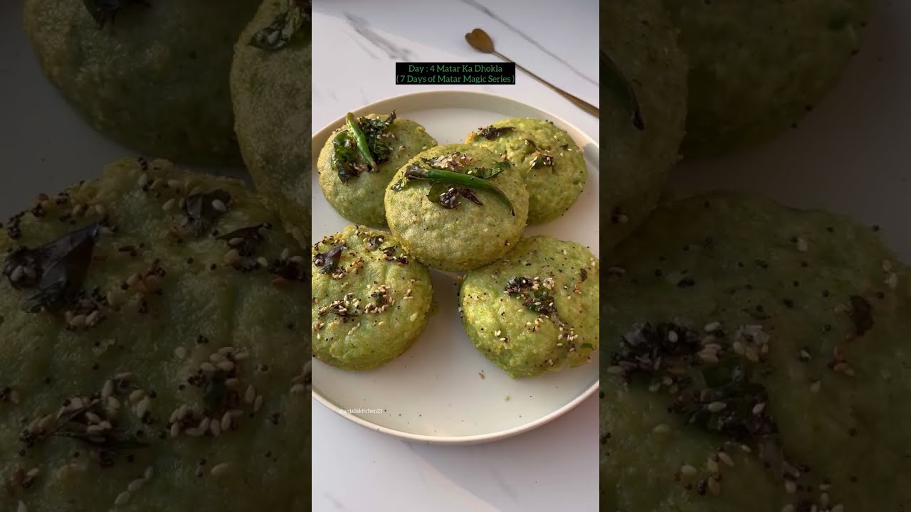 7 Days of Matar Magic: Day 4 - Super Soft Matar ka Dhokla | @anjaliskitchen21 