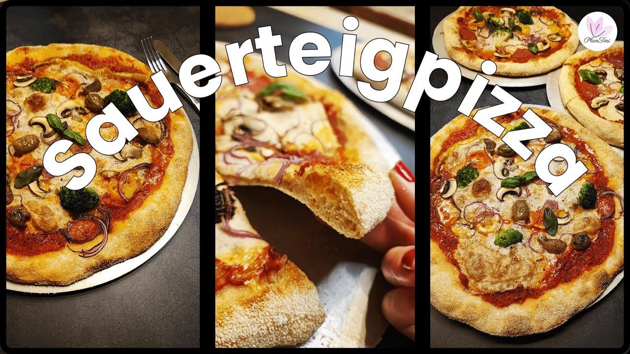 Leckere Sauerteigpizza | Einfaches Rezept 🍕🤤