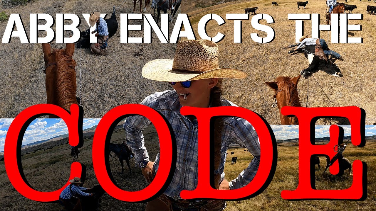Abby Enacts the CODE! The ultimate DON'T when you're doctoring cattle!