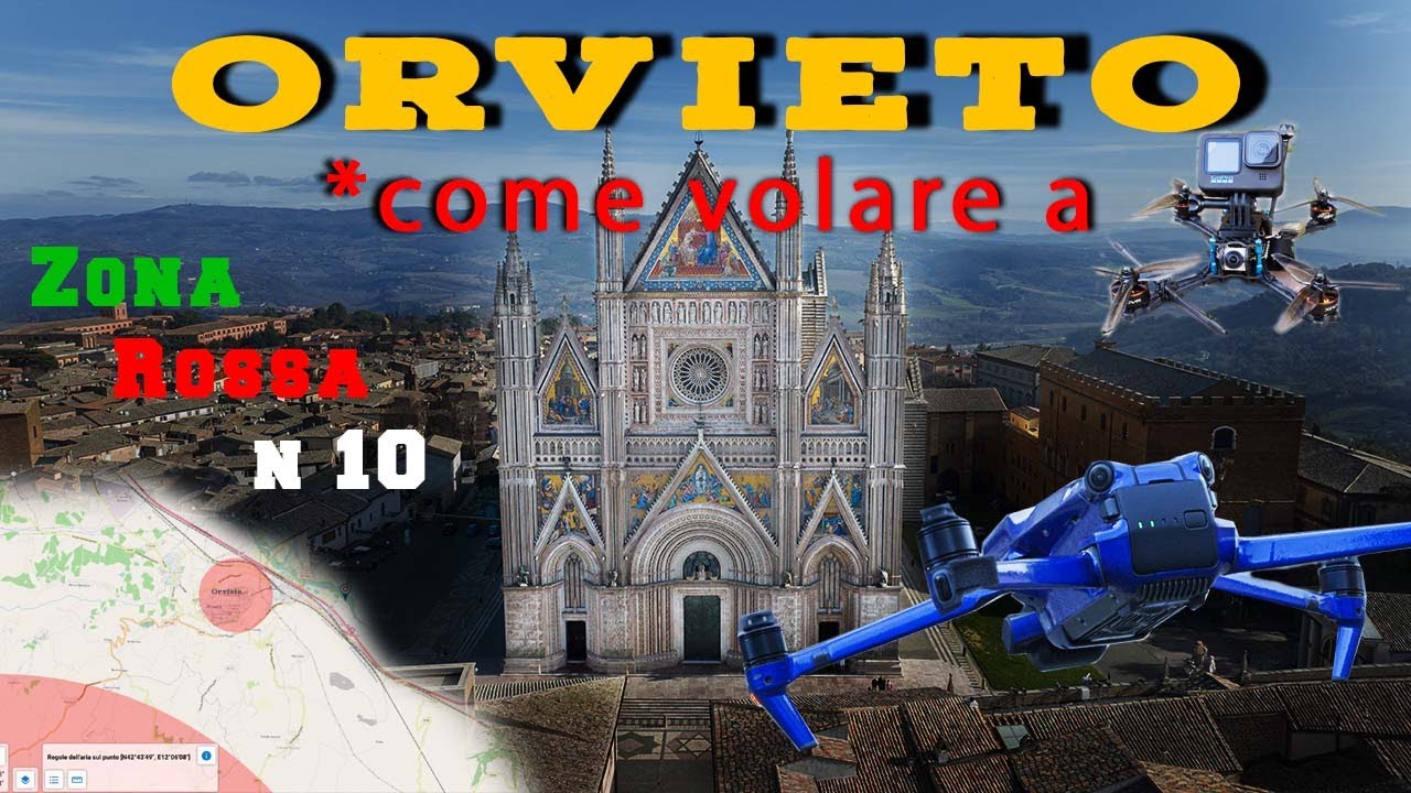 ORVIETO BY DRONE - 10 TAPPE IN ZONA ROSSA IN ITALIA - FREE FPV FILMS