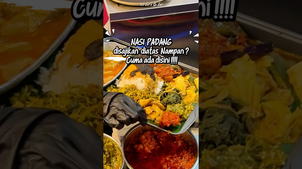 Makan nasi padang diatas NAMPAN !!! #narendang #letsgoeatall #letsgoeat #kulinerbandung
