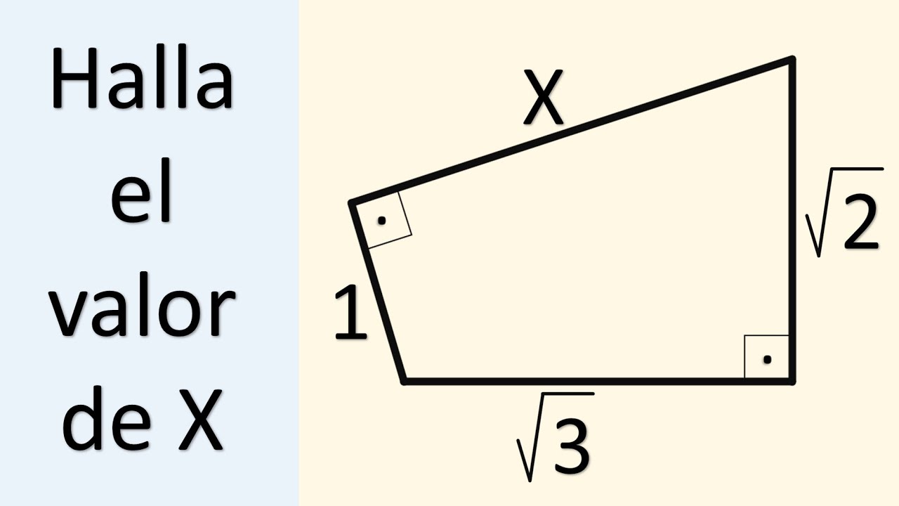 HALLA EL LADO DESCONOCIDO DEL CUADRILÁTERO. Geometría Básica