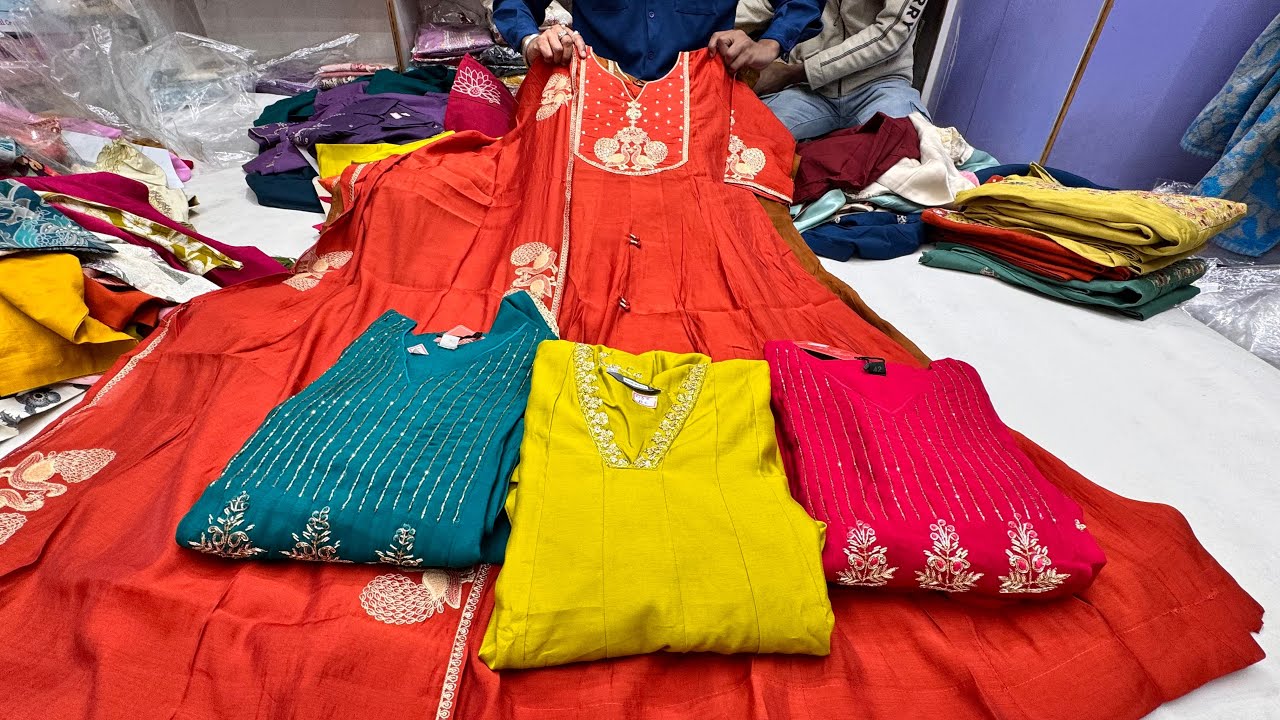 Chickpete Bangalore Wholesale Boutique Designer Kurti Set Collection|Single Set Avl @ Wholesale Pric