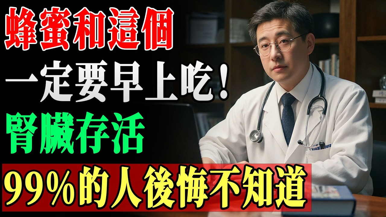 這樣吃蜂蜜可以延緩腎臟老化！首爾大學研究揭示一勺蜂蜜的力量，99%長者喝錯變負擔 | 蜂蜜護腎 | 首爾大學研究 | 腎臟健康 !