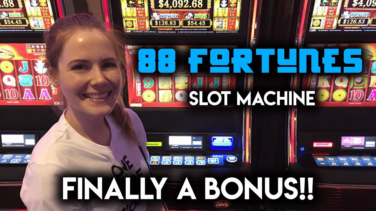 FINALLY Hit a BONUS! 88 Fortunes Slot Machine! The Curse is Broken!!