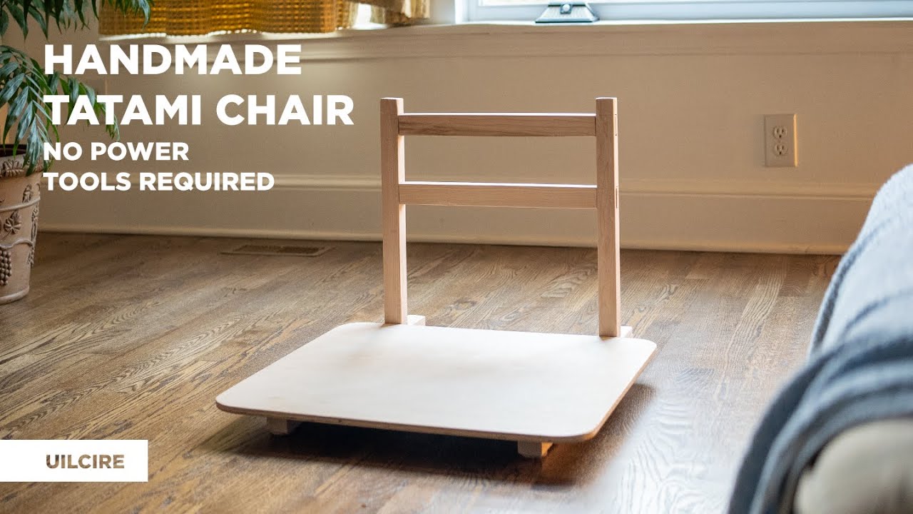Making a Japanese Tatami Chair using 2x4 and no power tools