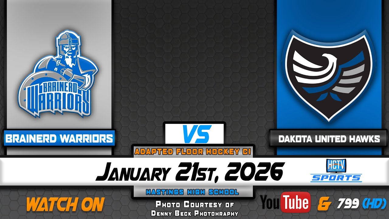 HCTV SPORTS: Dakota United Hawks PI vs Brainerd Warriors | Adapted Floor Hockey | 1.21.26