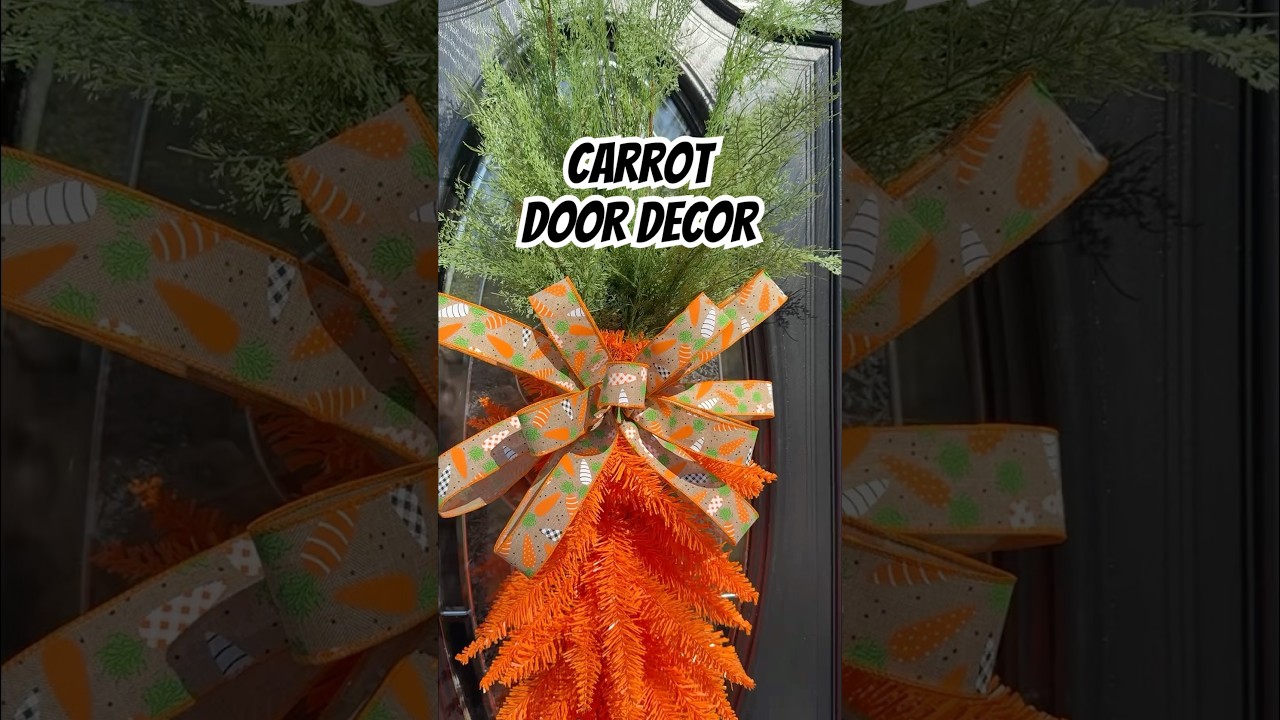 Create a carrot swag using three ingredients! 🥕 #shorts #decor #diy #carrot #easter