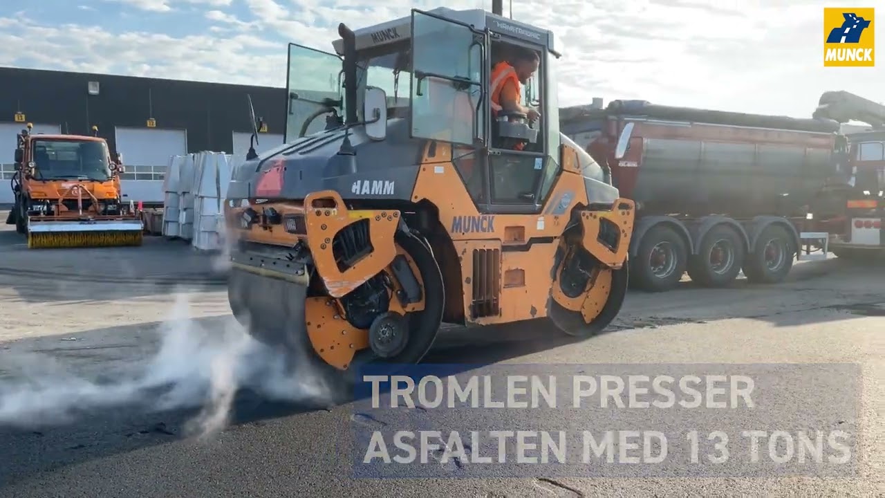 Kom med en asfaltør på arbejde - Munck Asfalt