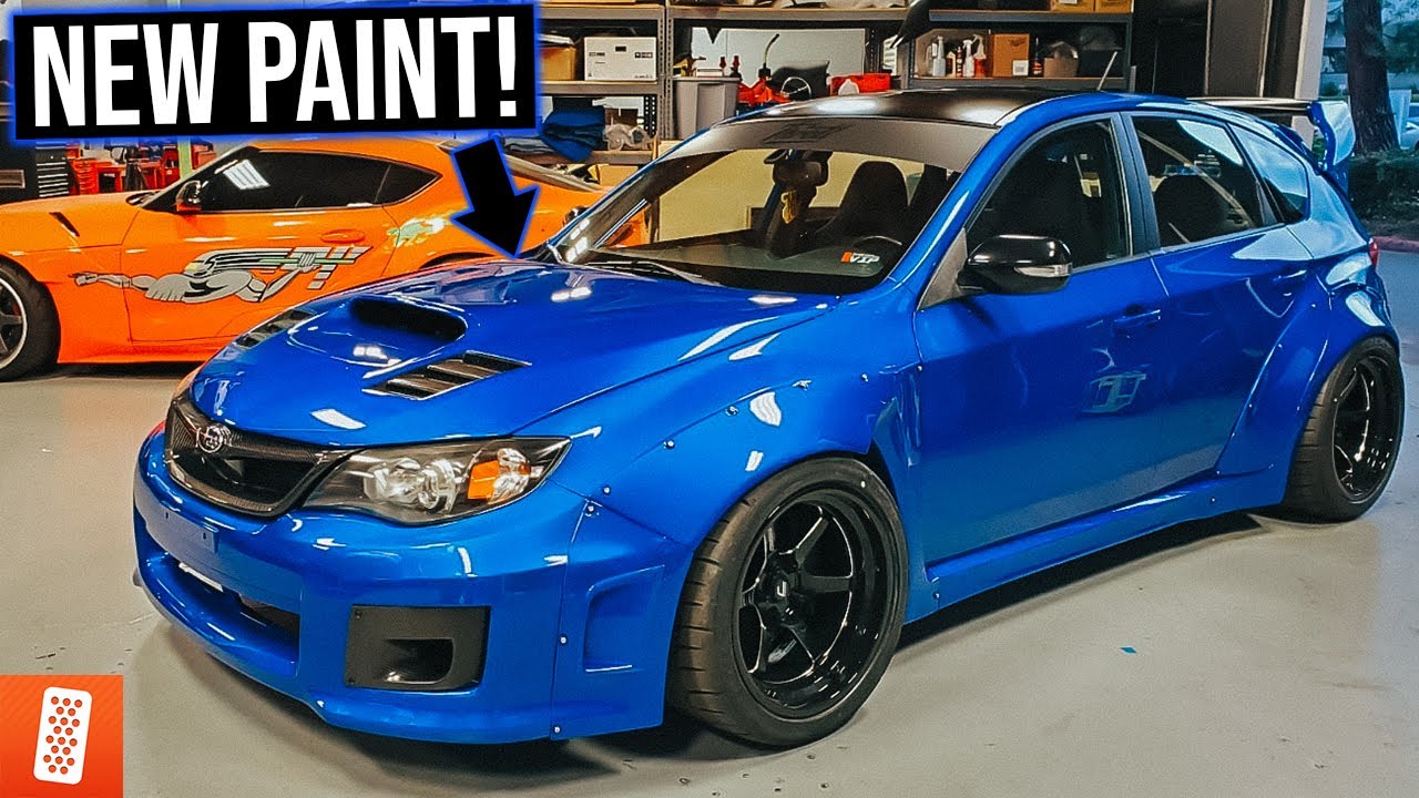 Building the ULTIMATE 2008 Subaru WRX STI Hatchback - Part 5 - Custom Paint Job REVEAL!