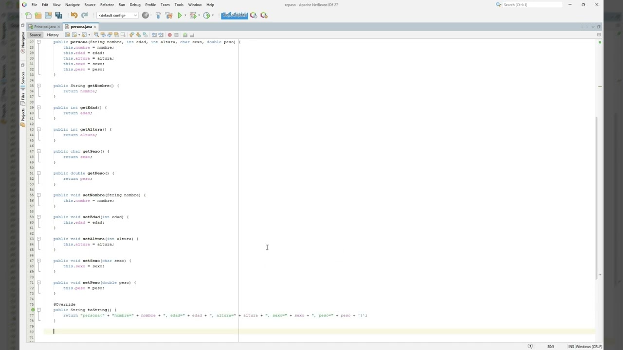Repaso java 2 Programacion orientada a objetos
