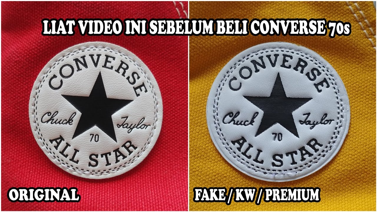 ORIGINAL VS KW !!! CARA MEMBEDAKAN CONVERSE 70s YANG ASLI DAN YANG KW