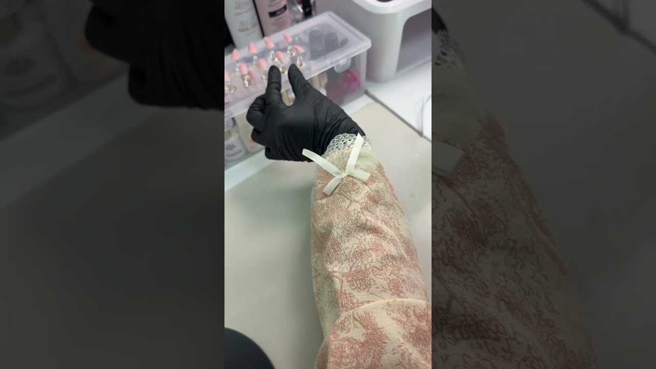 레이스 누드 코핀 네일팁 제작 과정 🤍 섬세한 레이스 아트의 정석