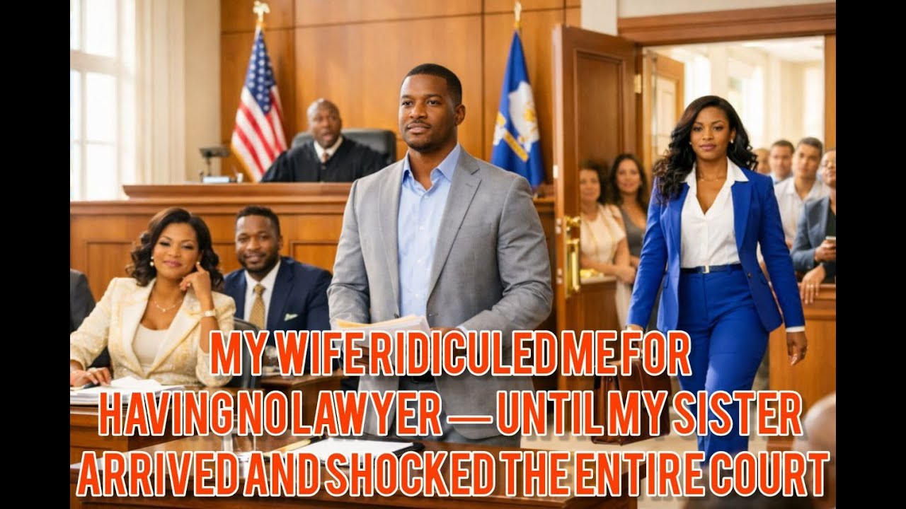 My Wife Ridiculed Me for Having No Lawyer — Until My Sister Arrived and Shocked the Entire Court