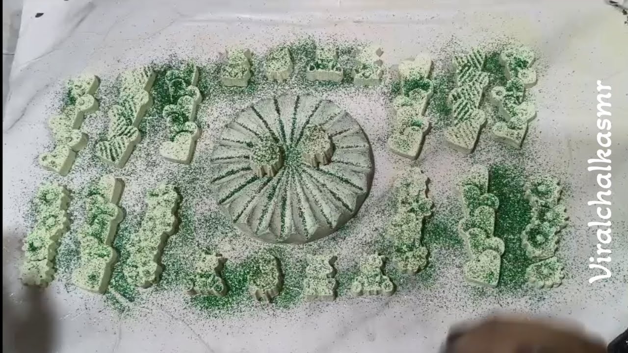 Neon reforms topped with green glitters| ASMR | relaxing| oddlysatisfying| pls subscribe my channel 