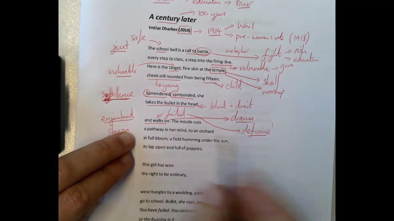 'A century later' Annotation and Analysis