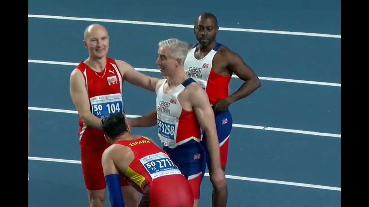 60m M50 Final 2024 EUROPEAN MASTERS ATHLETICS CHAMPIONSHIPS