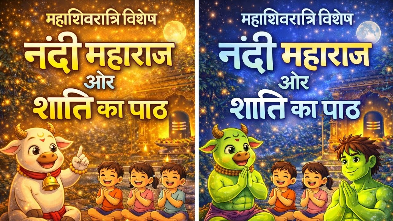 महाशिवरात्रि विशेष | नंदी महाराज और शांति का पाठ with Hulk | Nandi Apna Dost |