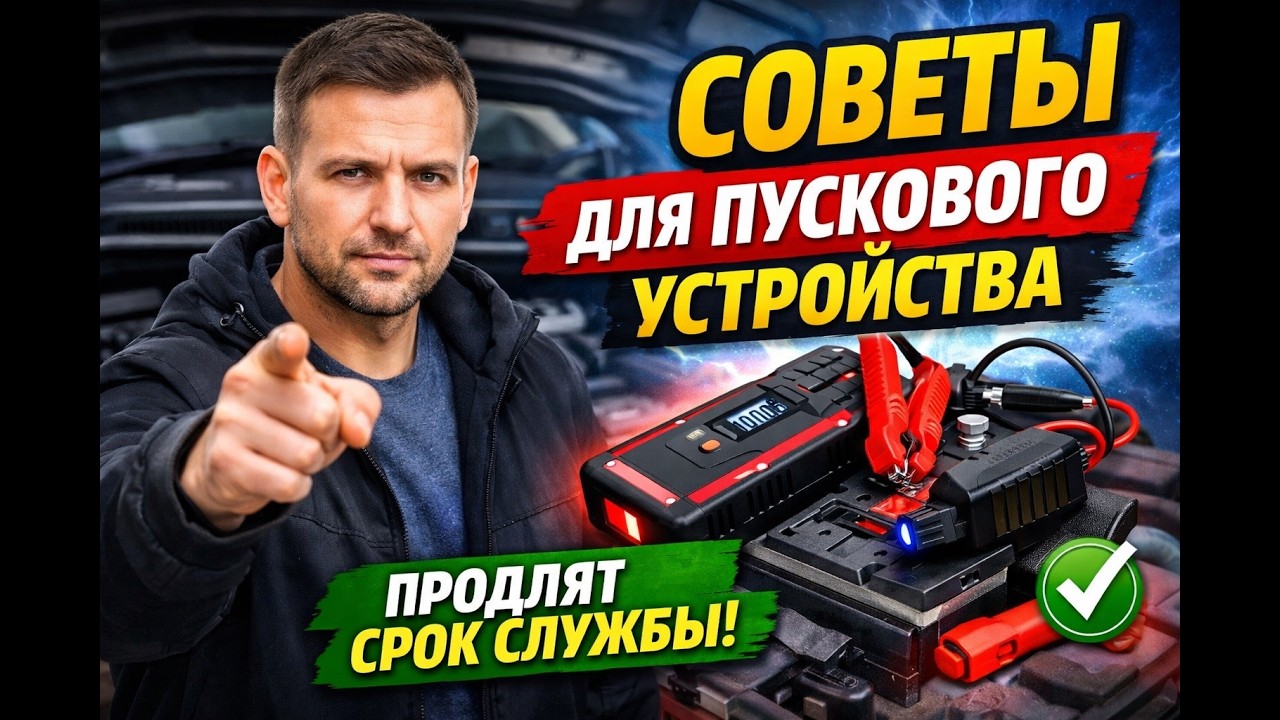 Как правильно пользоваться пусковым устройство  jump starter, чтобы не испортить устройство