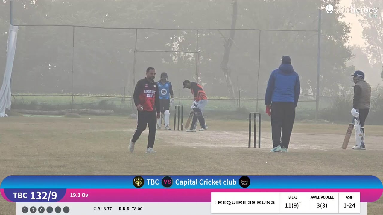 Capital Cricket club vs TBC live cricket match | Late. Shamsuddin Khan Memorial Tournament  live -