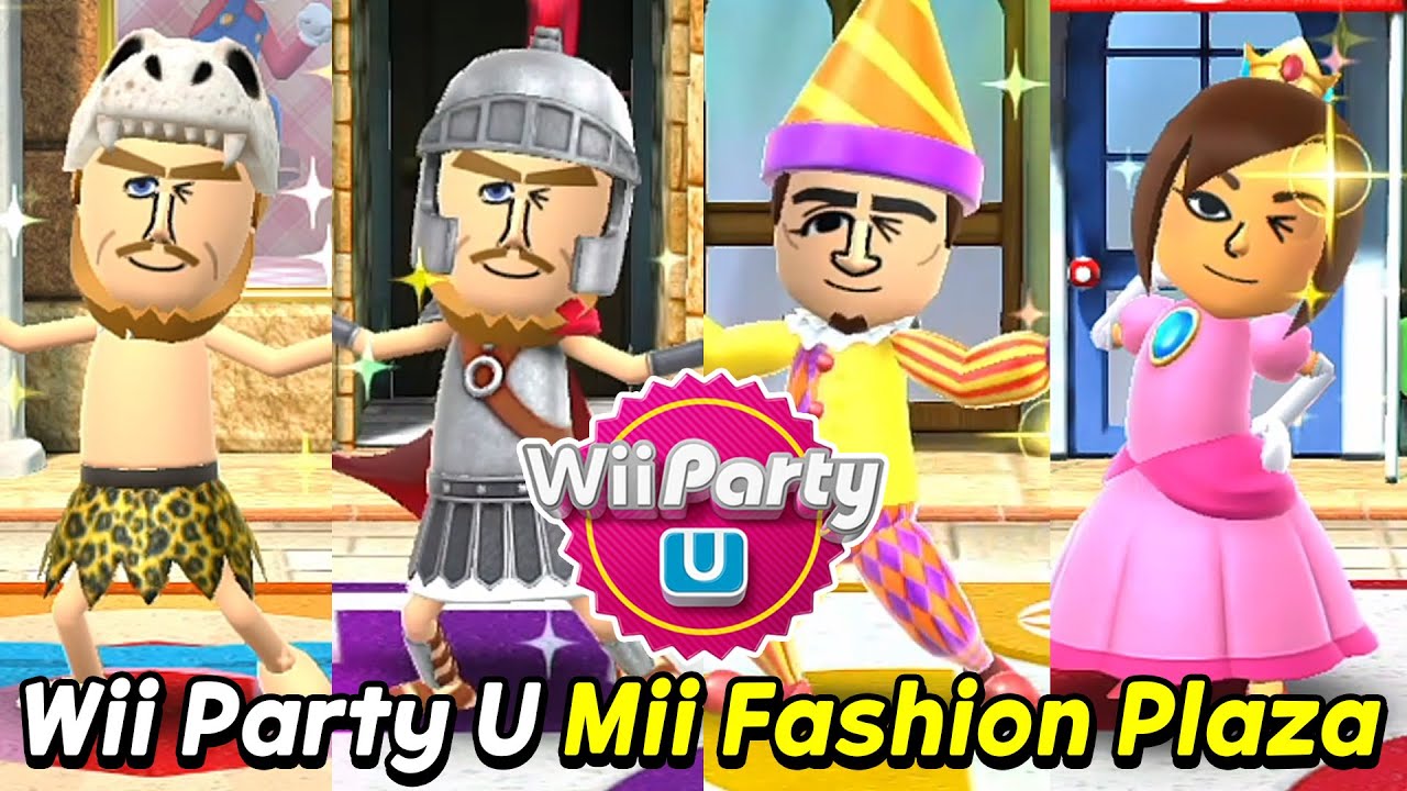 Wii Party U Mii Fashion Plaza gameplay Ian vs Victor vs Se-young vs Pedro | AlexgamingTV