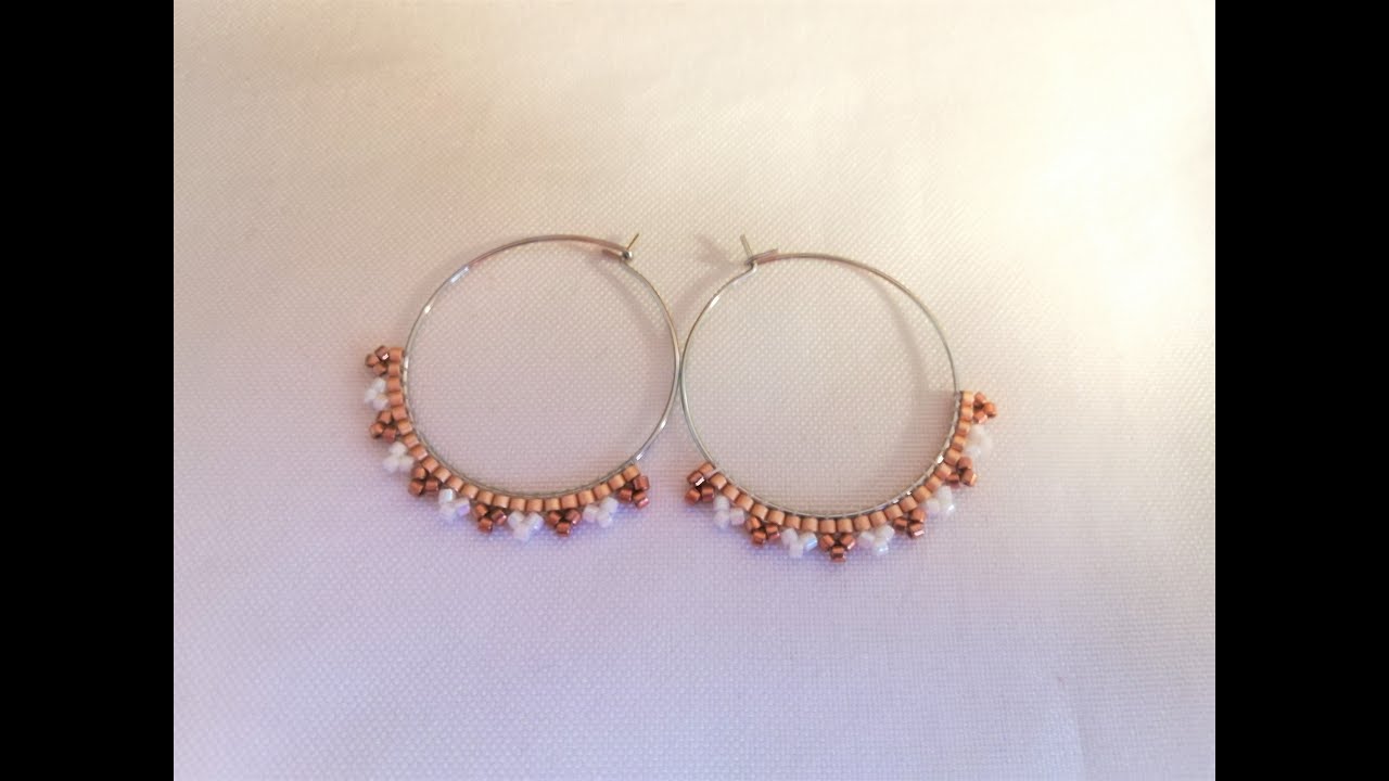 Comment faire des boucles d'oreilles créoles en perles