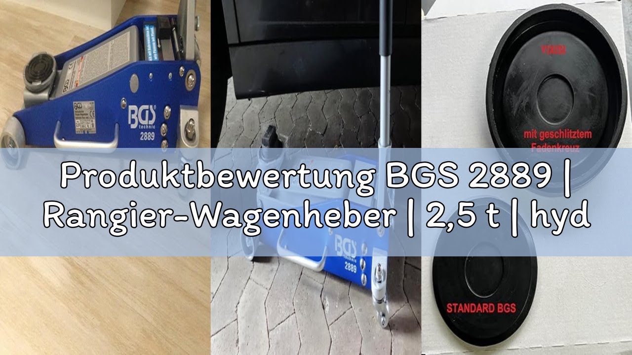 Produktbewertung BGS 2889 | Rangier-Wagenheber | 2,5 t | hydraulisch | Hubhöhe 100-460 mm | Aluminiu