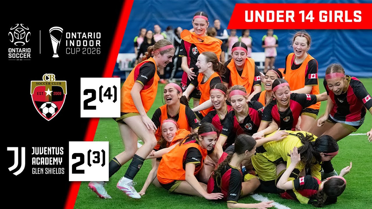 🏆 U14 GIRLS FINAL - GLEN SHIELDS JUVENTUS FC VS TORONTO CHERRY BEACH SC - 2026 ONTARIO INDOOR CUP
