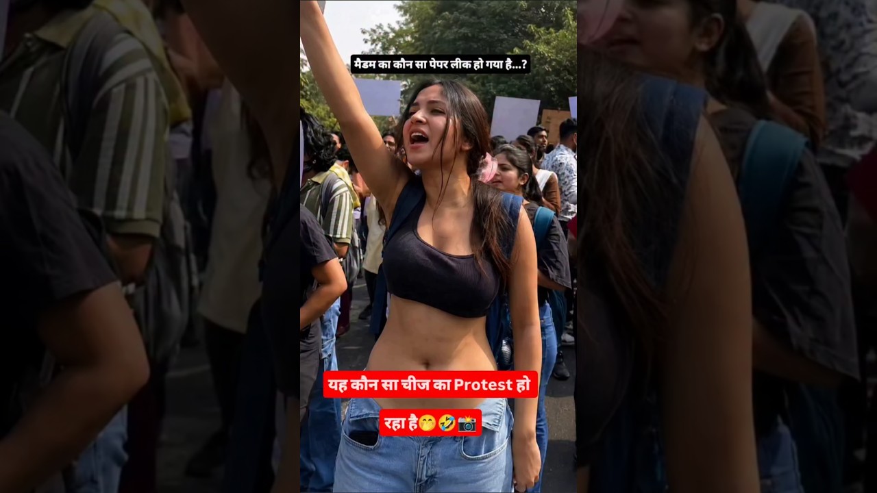 Gen z protest ever🤣Jantar mantar cjp protest viral video#funny​#genz​#protest​#khansir​#viralshorts​
