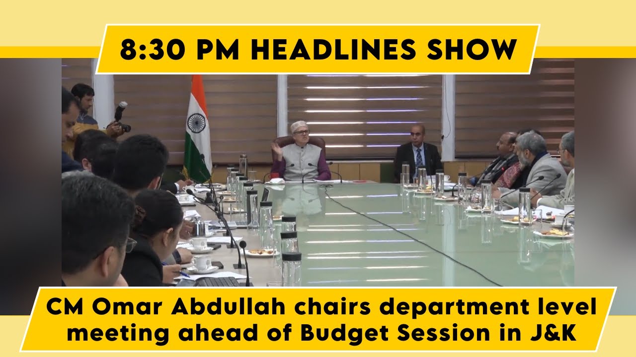 Watch : CM Omar Abdullah chairs department level meeting ahead of Budget Session in J&K