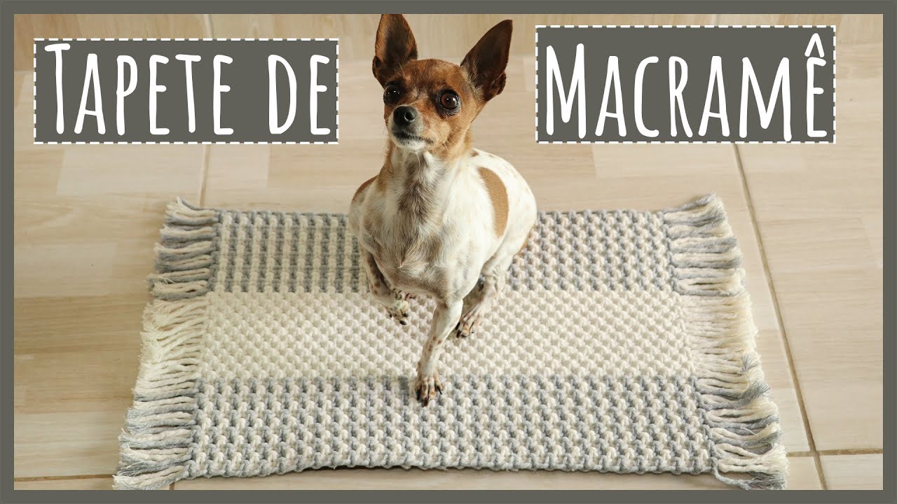 🧶 Tapete de Macramê Fácil – Tutorial Passo a Passo!