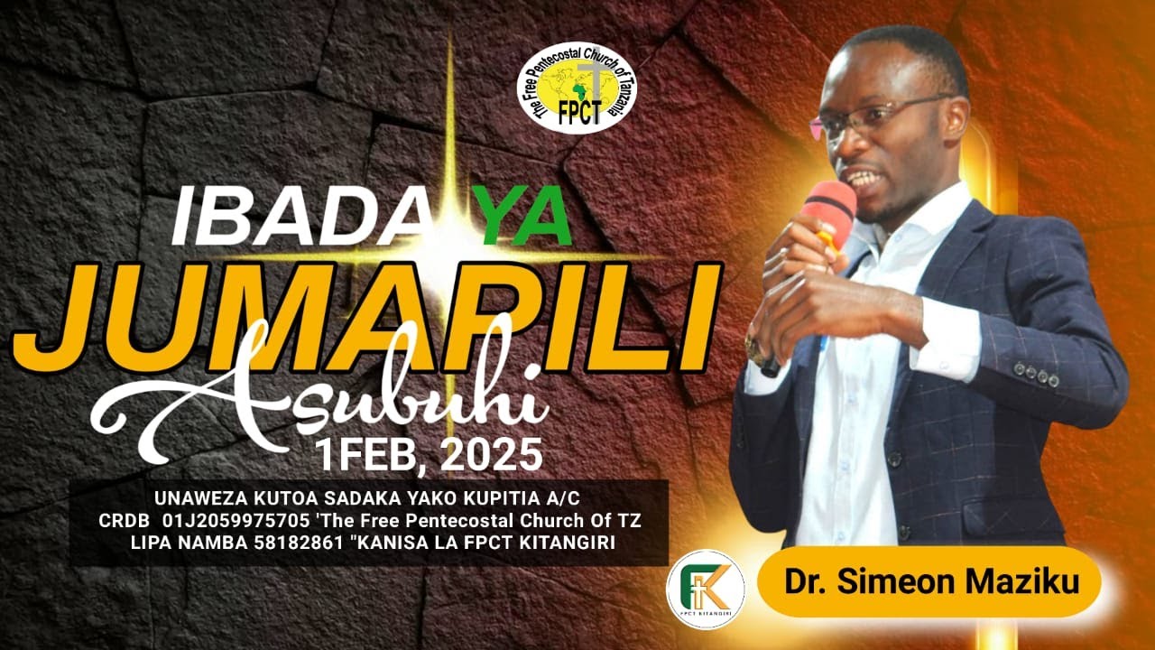 🔴🆕LIVE- IBADA YA JUMAPILI |DR SIMEON MAZIKU I FPCT KITANGIRI LIVE SERVICE.
