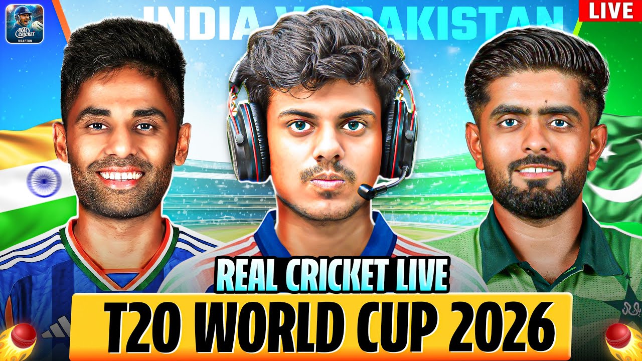LIVE : India Vs Pakistan T20 World Cup 2026 🏆 - Real Cricket 24 Live #shorts #realcricket