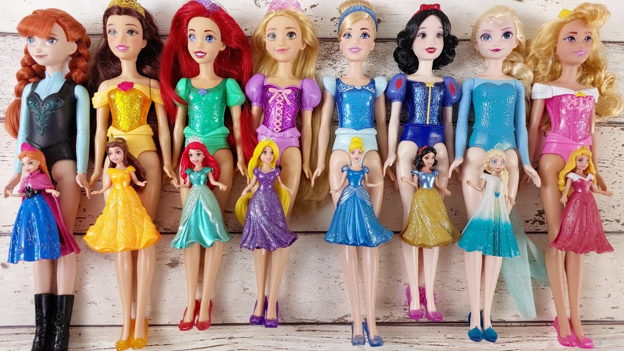 Disney Princess Doll Makeover ~ DIY Miniature Ideas for Barbie - Wig, Dress, Faceup, andMore! DIY