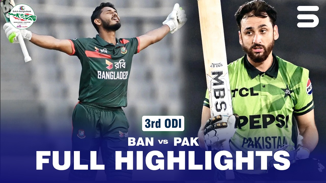 Full Highlights | Bangladesh vs Pakistan | Match 03 | ODI Series 2026 | M9F1K
