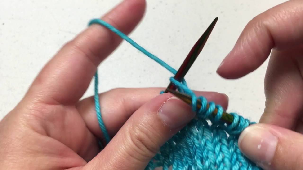 How to knit KYOK, or (k1, yo, k1) into the same stitch