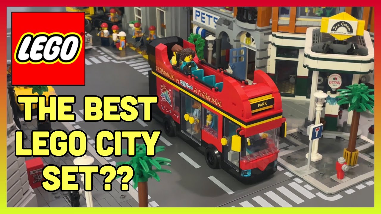 LEGO CITY Double Decker Sight Seeing Bus - Build and Placing in the LEGO City