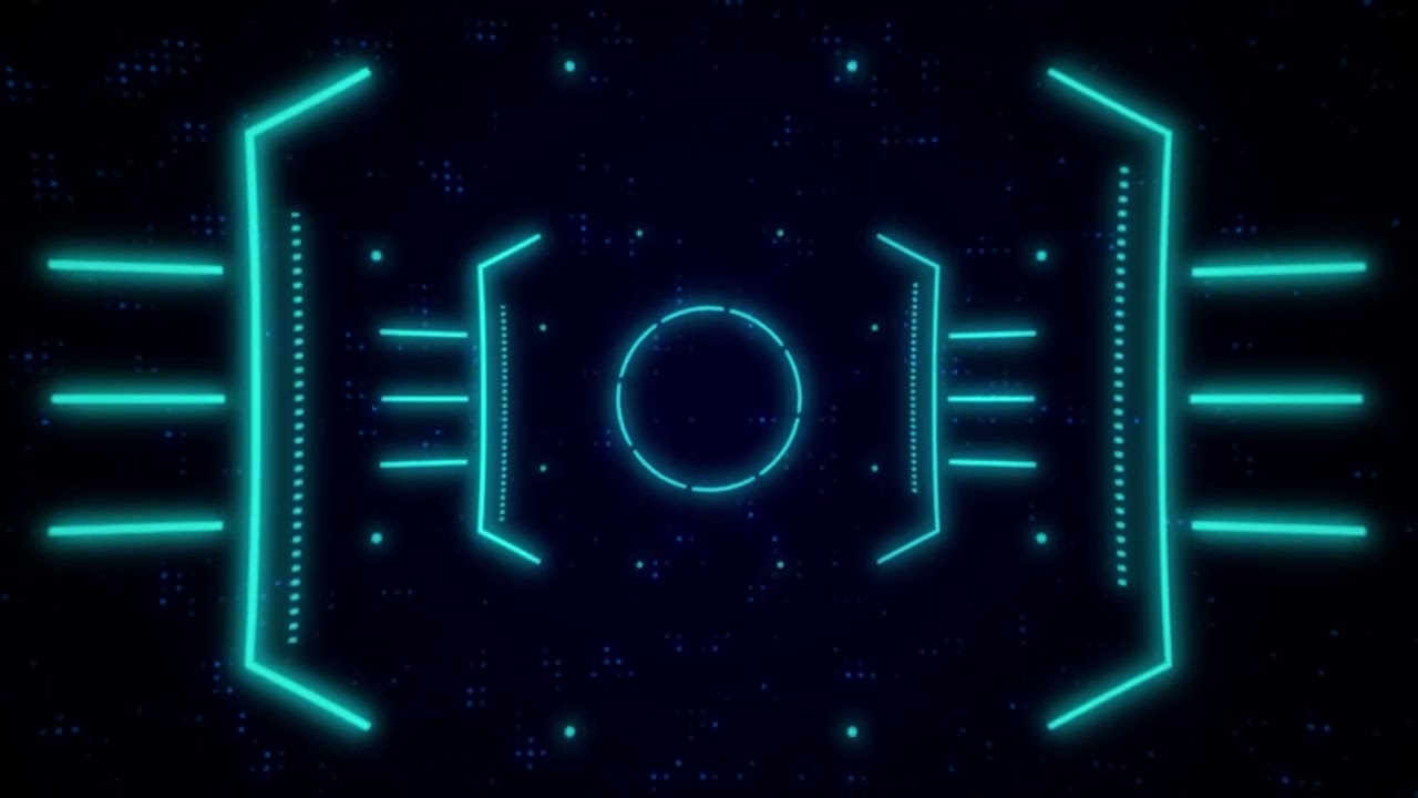 Neon HUD Pattern Screensaver
