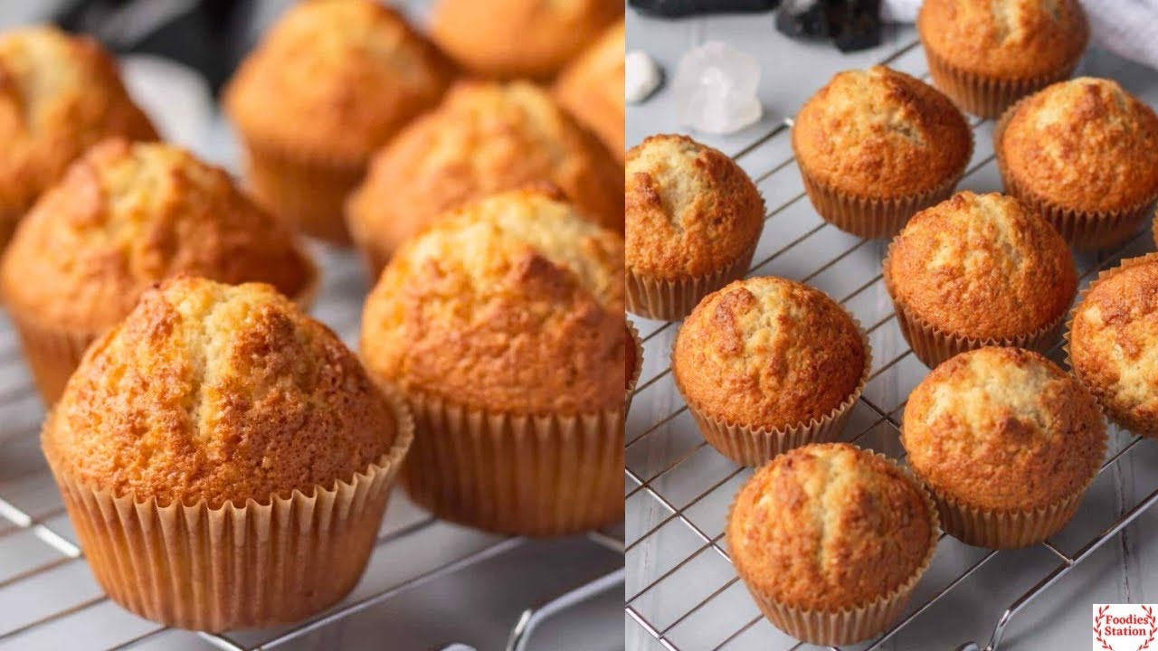 Mix everything and put it in the oven! Plain Vanilla muffin recipe. Super soft & fluffy. Easy Baking