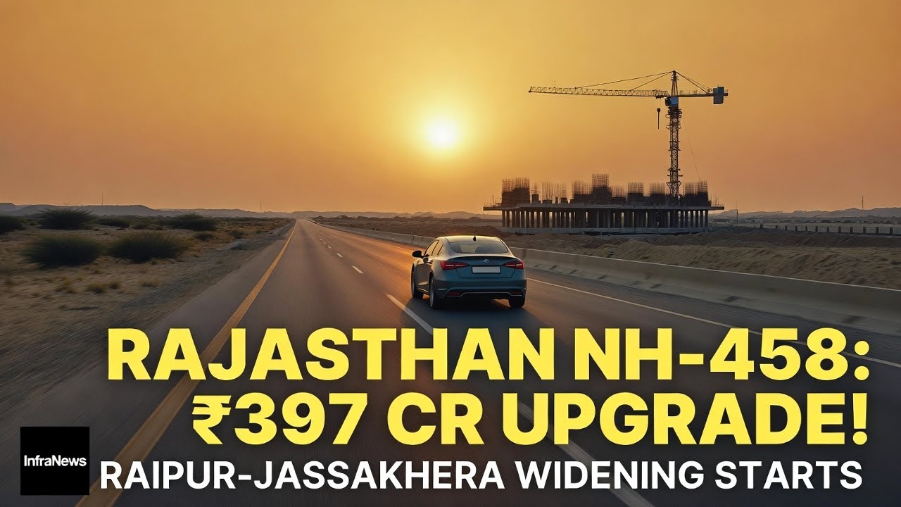 Rajasthan NH-458: ₹397 Crore Mega Project! 🛣️ Raipur-Jassakhera Widening Update | InfraNews