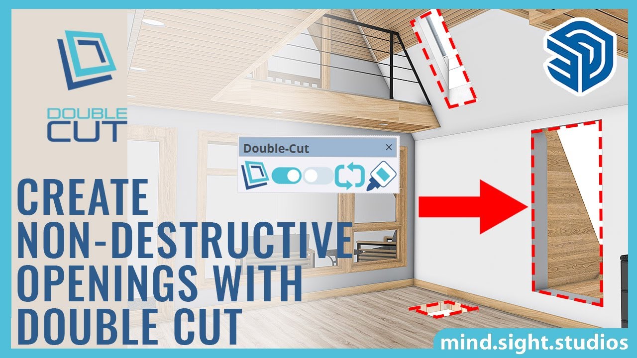 Create Non-Destructive Openings with Double Cut | Speed Up your Modeling Workflow
